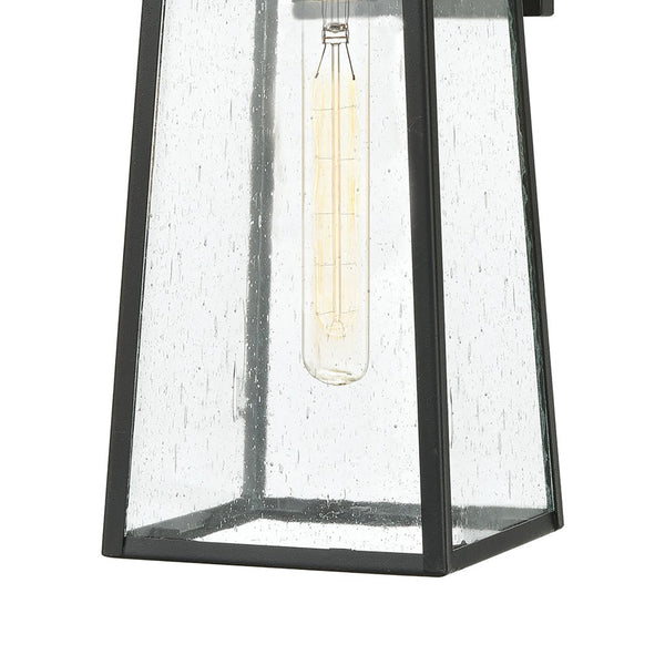 Atlas Meditterano 1-Light Outdoor Sconce - Stylish Transitional Design for Porch, Patio, and Entryway Lighting Matte Black 6'' OL11351-BK