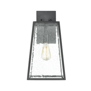 Atlas Meditterano 1-Light Outdoor Sconce - Stylish Transitional Design for Porch, Patio, and Entryway Lighting Matte Black 9'' OL11352-BK