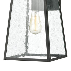 Atlas Meditterano 1-Light Outdoor Sconce - Stylish Transitional Design for Porch, Patio, and Entryway Lighting Matte Black 9'' OL11352-BK