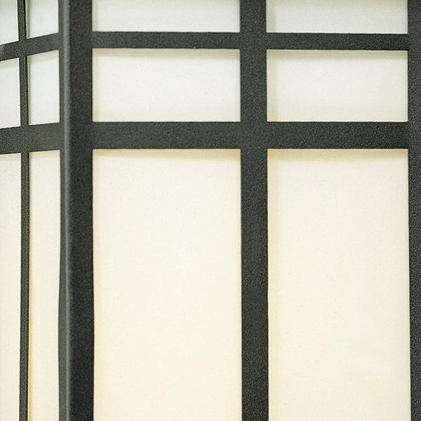 Atlas Mission 1-Light Outdoor Wall Sconce - Elegant Craftsman Design with Frosted Glass for Soft Glow Black 5.5'' OL11354-BK