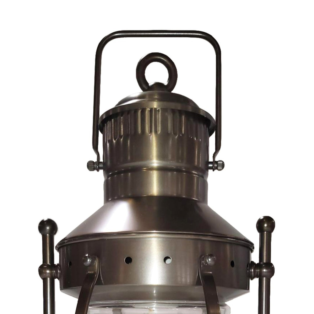 Atlas Olde Colony 16" High Outdoor Wall Light - Timeless Brass Lantern with Clear Glass for Elegant Illumination OL11361-BS