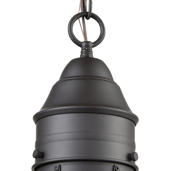 Atlas Onion 10'' Wide 1-Light Outdoor Pendant - Elegant Seeded Glass Globe for Timeless Outdoor Style Oil Rubbed Bronze OL11362-BZ