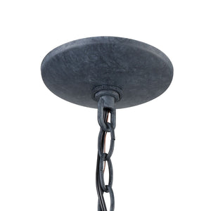 Atlas Onion 10'' Wide 1-Light Outdoor Pendant - Elegant Seeded Glass Globe for Timeless Outdoor Style Aged Zinc OL11362-GY
