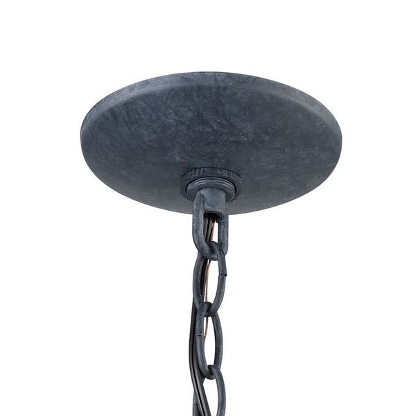 Atlas Onion 10'' Wide 1-Light Outdoor Pendant - Elegant Seeded Glass Globe for Timeless Outdoor Style Aged Zinc OL11362-GY