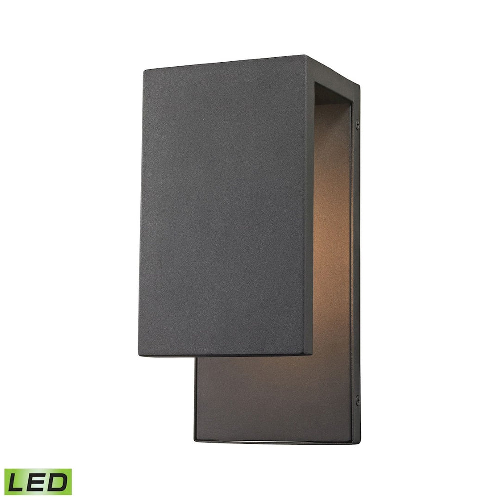 Atlas Pierre LED Outdoor Sconce - Modern 11'' Wall Light in Textured Matte Black for Stylish Illumination OL11364-BK