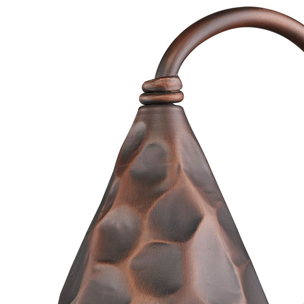 Atlas Rustica Outdoor Wall Sconce - Handcrafted Iron & Scavo Glass, Perfect for Rustic Entryways & Patios Antique Copper 7.5'' OL11371-CO