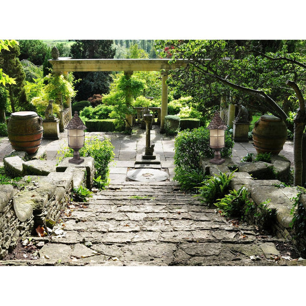 Atlas Rustica 26'' High 3-Light Outdoor Post Light - Handcrafted Antique Copper for Pathways & Gardens OL11373-CO