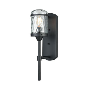 Atlas Torch 17'' High Outdoor Wall Sconce in Charcoal Black - Sleek Design for Modern Illumination OL11375-BK