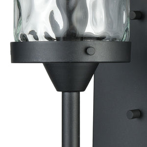 Atlas Torch 17'' High Outdoor Wall Sconce in Charcoal Black - Sleek Design for Modern Illumination OL11375-BK