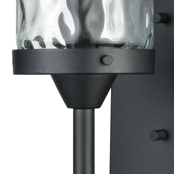 Atlas Torch 17'' High Outdoor Wall Sconce in Charcoal Black - Sleek Design for Modern Illumination OL11375-BK
