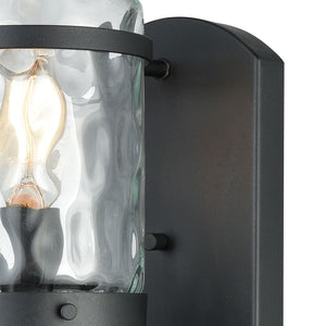Atlas Torch 17'' High Outdoor Wall Sconce in Charcoal Black - Sleek Design for Modern Illumination OL11375-BK