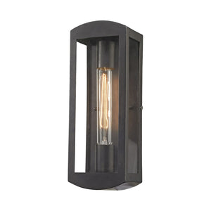 Atlas Trenton Outdoor Lantern-Style Sconce – Elegant Design for Patios and Entries, Weather-Resistant Appeal Blackened Bronze 4.5'' OL11377-BZ
