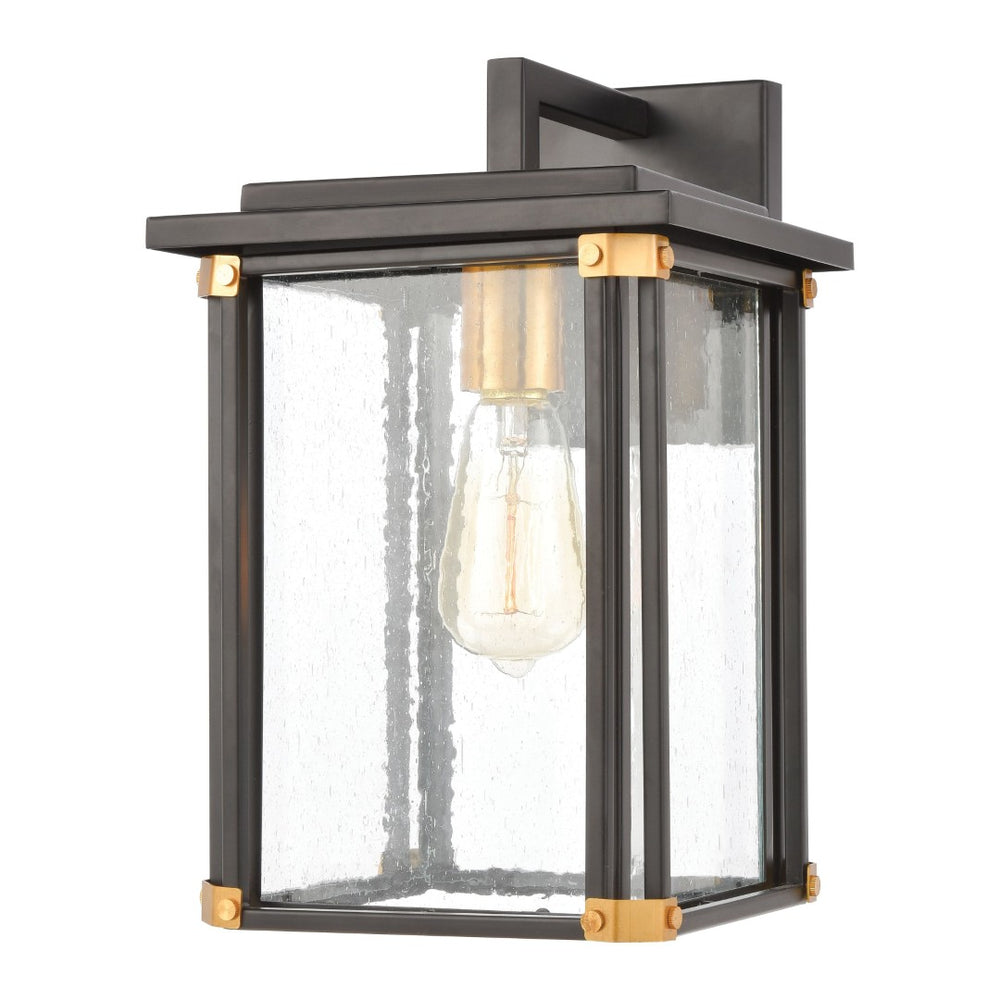 Atlas Vincentown 1-Light Outdoor Sconce - Modern Design with Vintage Flair for Elegant Exterior Lighting Matte Black 8'' OL11381-BK