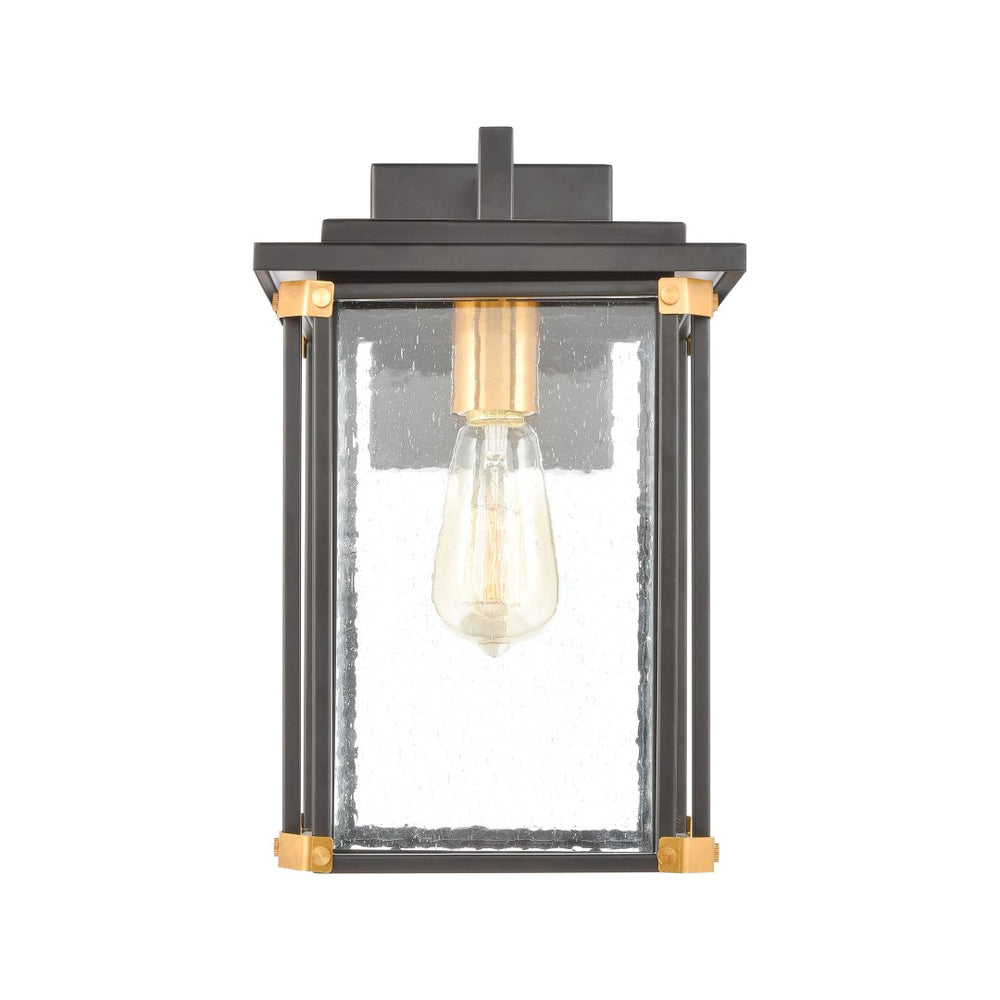 Atlas Vincentown 1-Light Outdoor Sconce - Modern Design with Vintage Flair for Elegant Exterior Lighting Matte Black 8'' OL11381-BK
