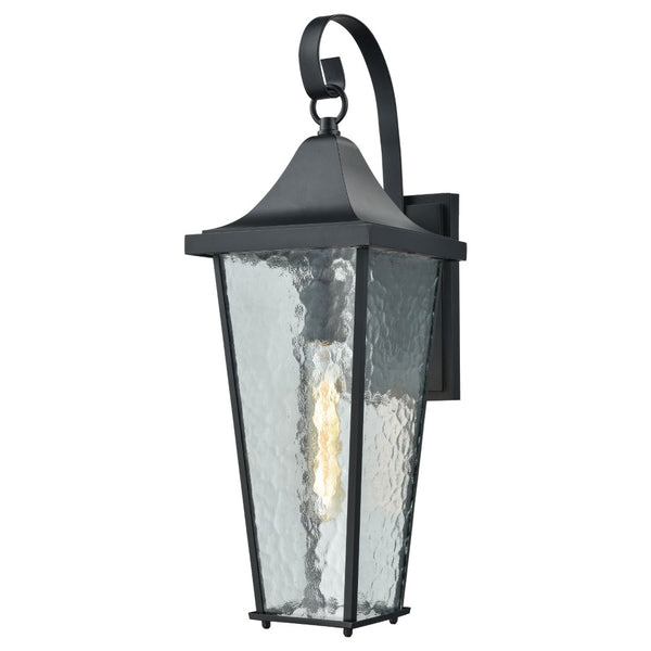 Atlas Vinton 21" High 1-Light Outdoor Sconce - Elegant Matte Black Fixture for Entryways & Patios OL11384-BK