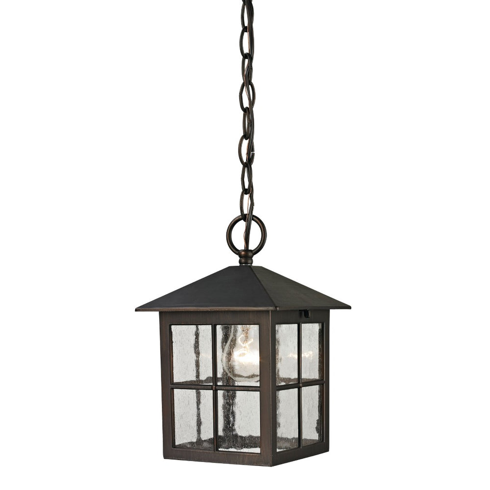 Atlas Shaker Heights 7" Outdoor Pendant Light - Vintage Hazelnut Bronze, Perfect for Porch & Entryway OL11388-BZ