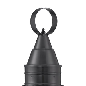 Atlas Classic Onion 1-Light Outdoor Post Light - Timeless Coastal Design with Vintage Charm and Durability Gun Metal 11.5'' OL11394-GY