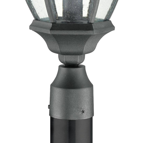 Atlas Covington 21.5'' High Outdoor Post Light - Classic Black Fixture for Walkways, Gardens, & Patios OL11395-BK