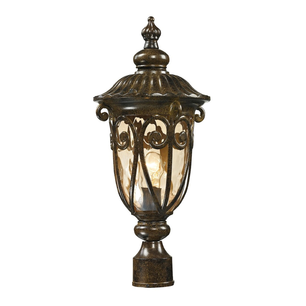 Atlas Logansport 21" High 1-Light Outdoor Post Light - Elegant Hazelnut Bronze with Soft Illumination OL11397-BZ