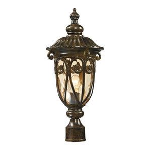 Atlas Logansport 21" High 1-Light Outdoor Post Light - Elegant Hazelnut Bronze with Soft Illumination OL11397-BZ