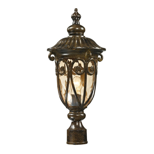 Atlas Logansport 21" High 1-Light Outdoor Post Light - Elegant Hazelnut Bronze with Soft Illumination OL11397-BZ