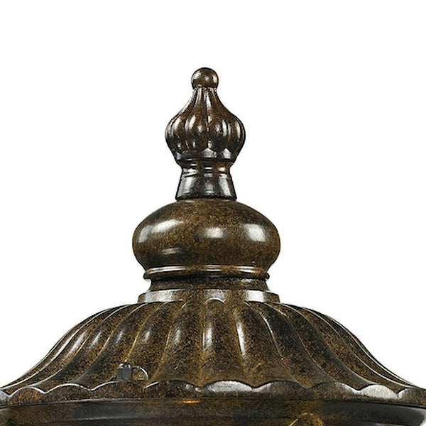 Atlas Logansport 21" High 1-Light Outdoor Post Light - Elegant Hazelnut Bronze with Soft Illumination OL11397-BZ