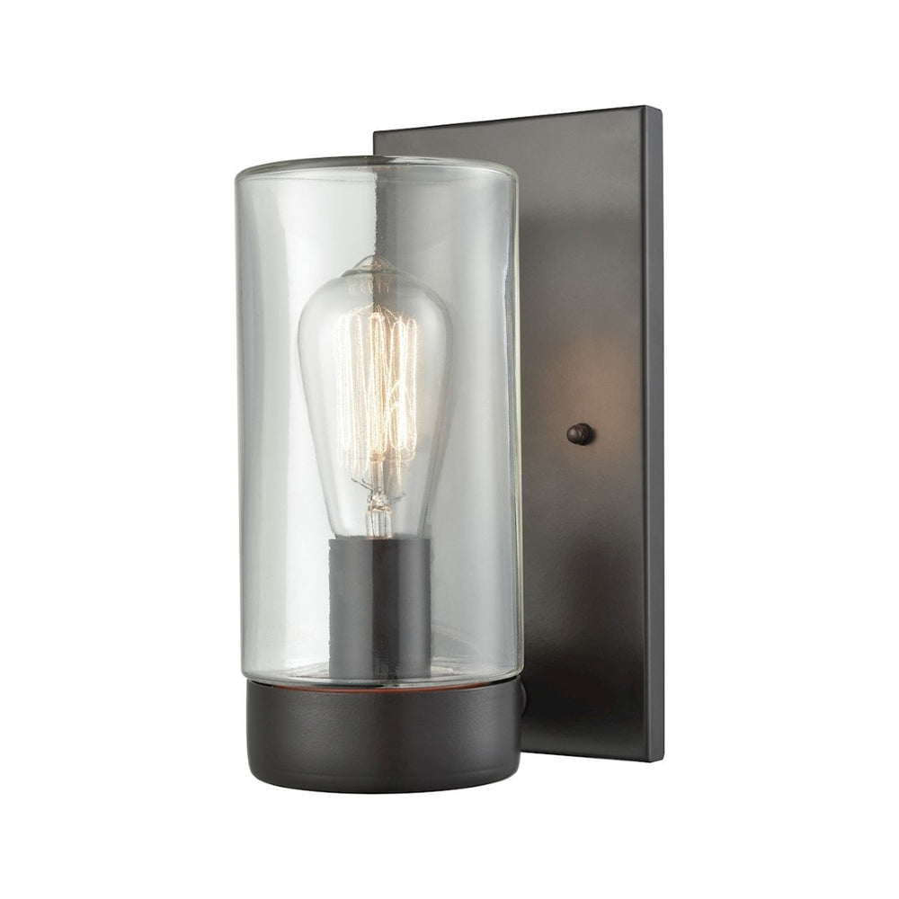 Atlas Ambler 10" High 1-Light Outdoor Sconce - Stylish Oil Rubbed Bronze Fixture for Entryways & Patios OL11399-BZ