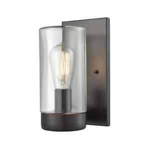 Atlas Ambler 10" High 1-Light Outdoor Sconce - Stylish Oil Rubbed Bronze Fixture for Entryways & Patios OL11399-BZ