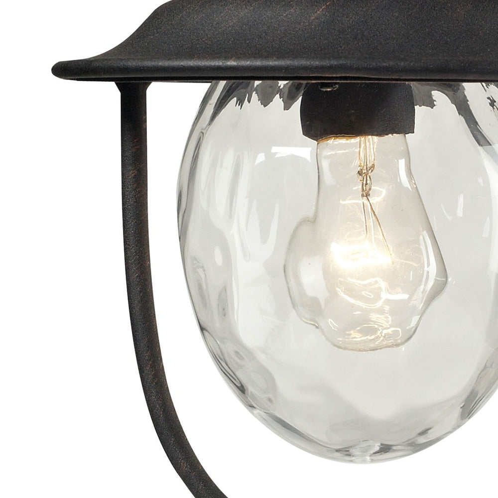 Atlas Searsport 15'' High 1-Light Outdoor Post Light - Elegant Weathered Charcoal for Timeless Appeal OL11402-BK