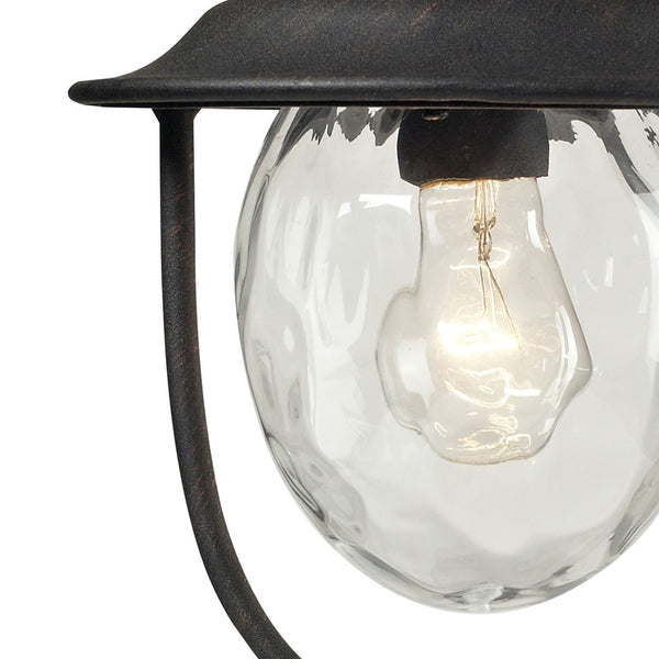 Atlas Searsport 15'' High 1-Light Outdoor Post Light - Elegant Weathered Charcoal for Timeless Appeal OL11402-BK