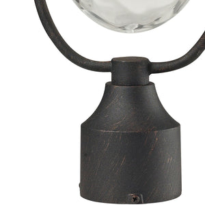 Atlas Searsport 15'' High 1-Light Outdoor Post Light - Elegant Weathered Charcoal for Timeless Appeal OL11402-BK