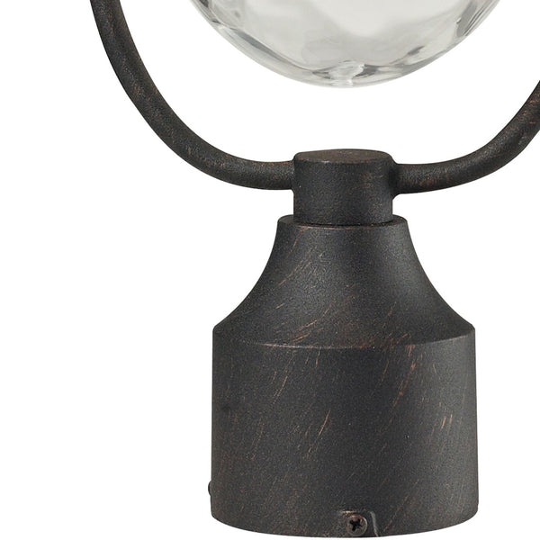 Atlas Searsport 15'' High 1-Light Outdoor Post Light - Elegant Weathered Charcoal for Timeless Appeal OL11402-BK