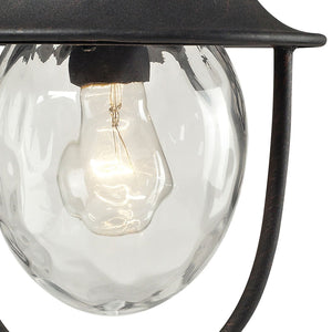 Atlas Searsport 15'' High 1-Light Outdoor Post Light - Elegant Weathered Charcoal for Timeless Appeal OL11402-BK