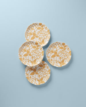 Lenox Butterfly Meadow Cottage Accent Plates, Set of 4 Multi, WHITE PORCELAIN 894334