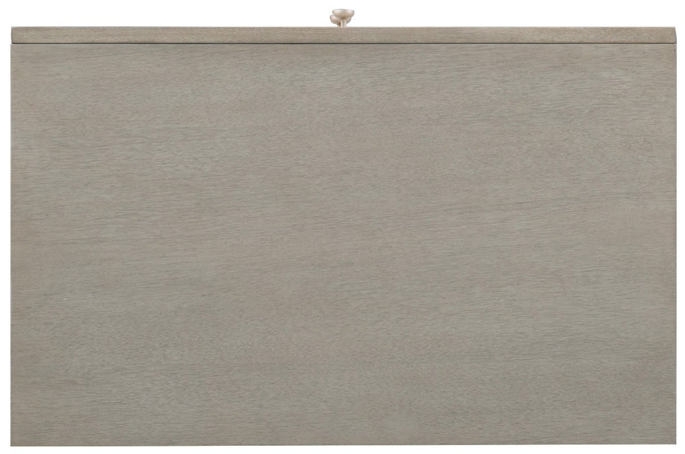 Hooker Furniture Elixir Textured Walnut Two-Drawer Nightstand With Champagne Silver Accents And Smooth-Glide Storage 5990-90016-LTWD