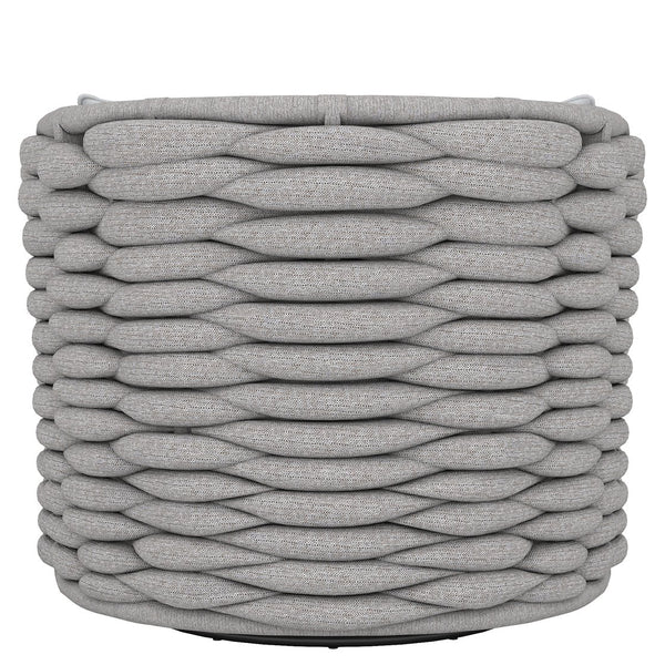 Bernhardt Bernhardt Wailea Nordic Gray Outdoor Swivel Chair With 360° Oyster Base, Soft-Knit Weatherproof Weave - Made to Order OP213SC