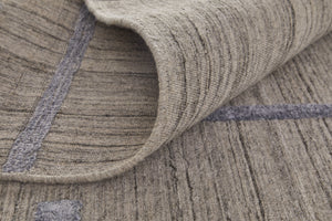 Feizy Rugs Longridge Hand Woven Geometric Design Rug - Luxurious High-low Pile For Modern Home Décor Ivory,Blue Viscose,Wool T09t8002bgeblue10