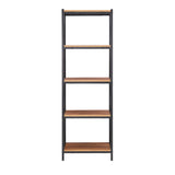 Homelegance By Top-Line Braydon 69.4" H x 23.6" W Metal Etagere Bookcase Brown Metal