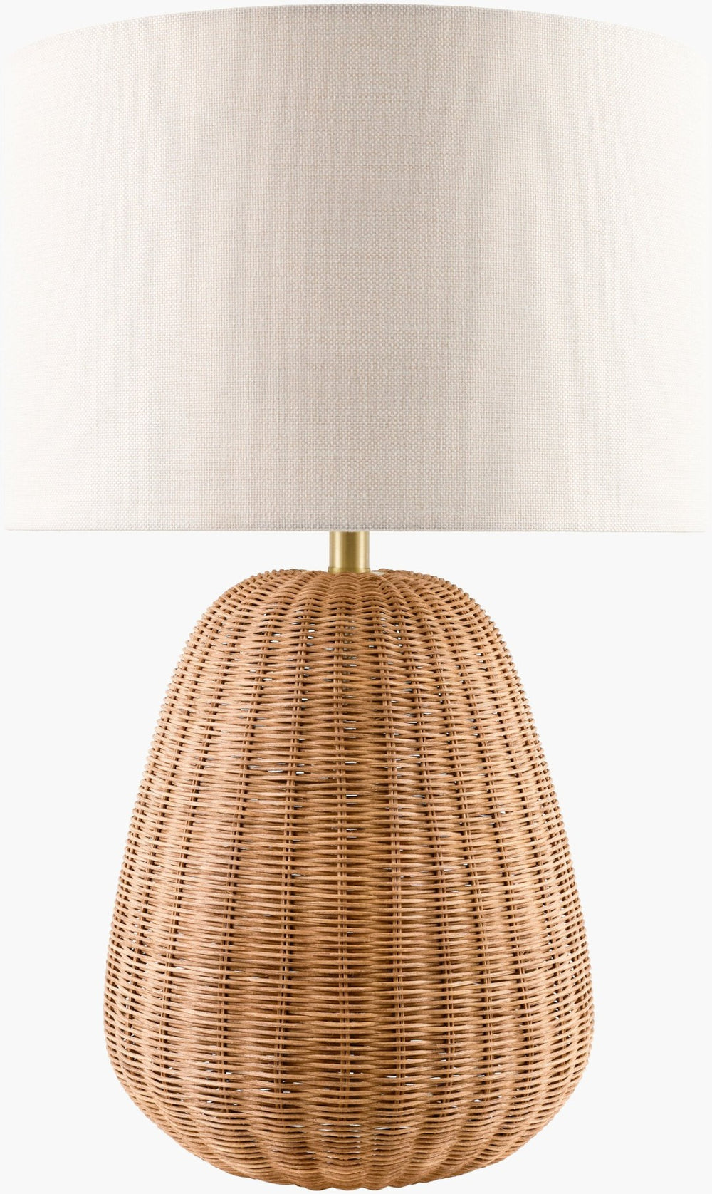Livabliss Olira Bohemian Table Lamp with Hand-painted Felt Linen Shade and Metal Base OLRA-003