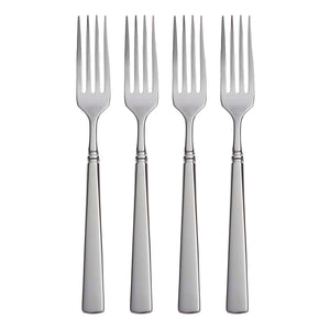 Lenox Oneida Easton Fine Flatware Dinner Forks, Set of 4 Metallic, STAINLESS METAL 2267004G