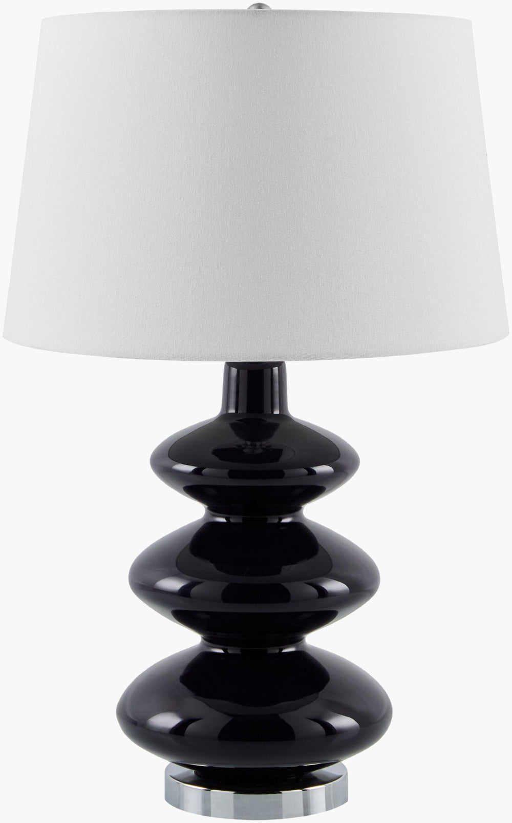 Livabliss Olive Hand-painted Glass Accent Lamp Bohemian Artisan Linen Shade for Warm Ambient Glow OLV-002