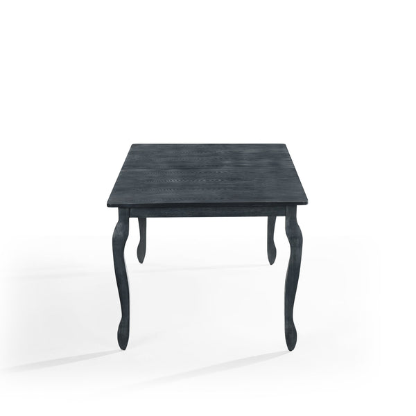 English Elm Ext. Dining Table Rubberwood Cabriole Leg French Country Extendable with Butterfly Leaf 70936.00