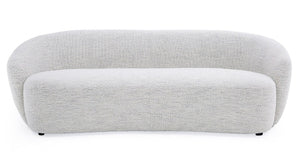 VIG Furniture Omaha Sculptural Off-White Fabric Sofa — 90" Modern Minimalist Rounded Silhouette, Plush Foam Seating VGKK-KF2823-BEI-S