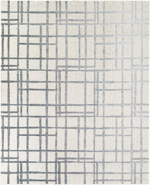 Ombre OMB-2300 9' x 12' Handmade Rug OMB2300-912  Light Silver, Ash, Pewter, Slate, Metallic - Silver Surya