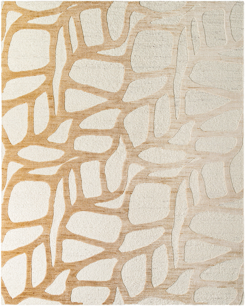 Ombre OMB-2301 9' x 12' Handmade Rug OMB2301-912  Pearl, Ash, Camel Surya