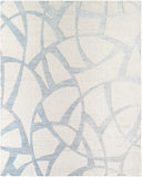 Ombre OMB-2302 9' x 12' Handmade Rug OMB2302-912  Light Silver, Pale Slate, Off-White, Silver Surya