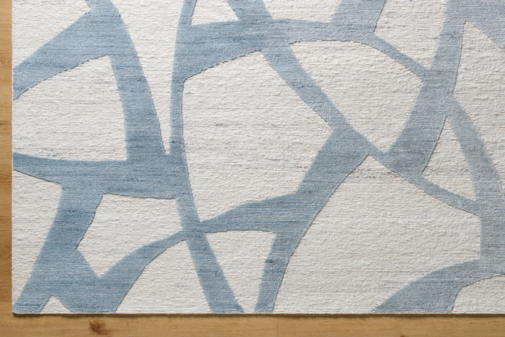 Ombre OMB-2302 9' x 12' Handmade Rug OMB2302-912  Light Silver, Pale Slate, Off-White, Silver Surya