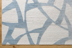 Ombre OMB-2302 9' x 12' Handmade Rug OMB2302-912  Light Silver, Pale Slate, Off-White, Silver Surya