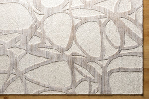 Ombre OMB-2303 9' x 12' Handmade Rug OMB2303-912  Light Silver, Ash Surya