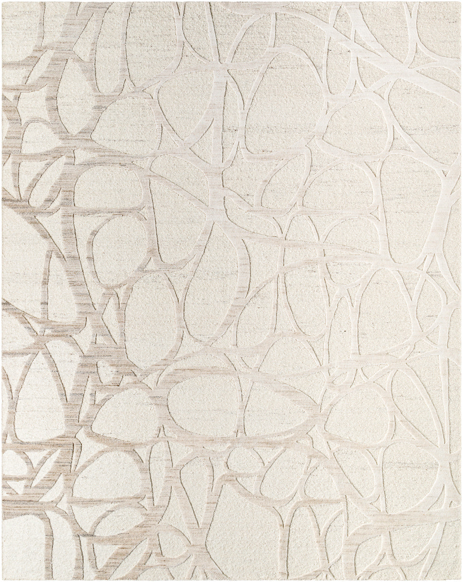 Ombre OMB-2303 9' x 12' Handmade Rug OMB2303-912  Light Silver, Ash Surya